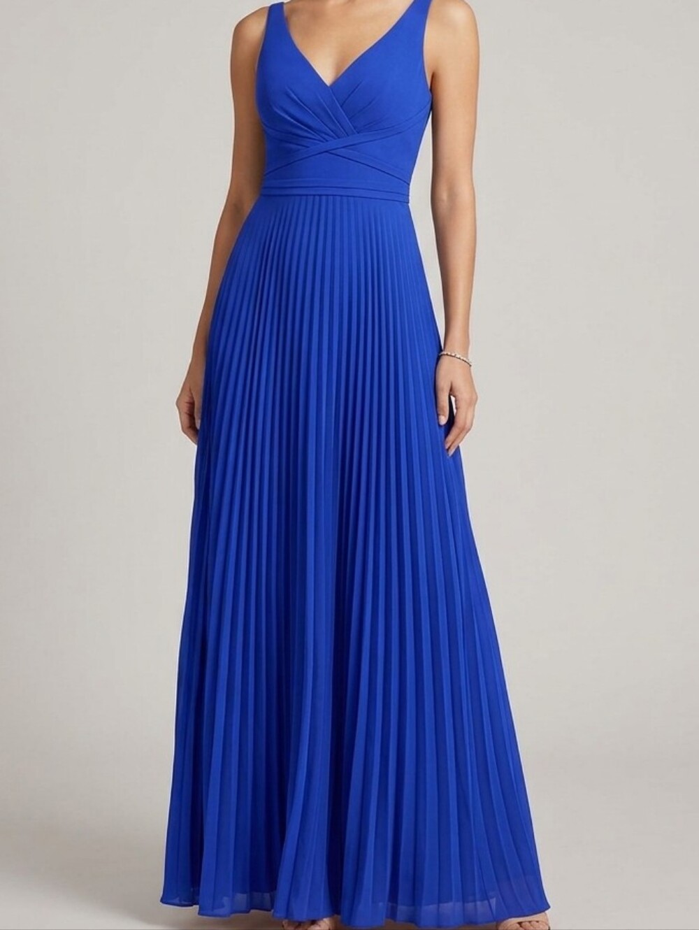 Royal Blue Evening Gown Laundry by Shelli Segal Wedding Guest Dress Sz 2